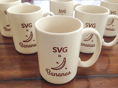 SVG is Bananas Mug